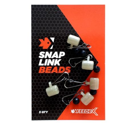 Feeder Expert Průjezdy s karabinkou Snap link Beads 5ks