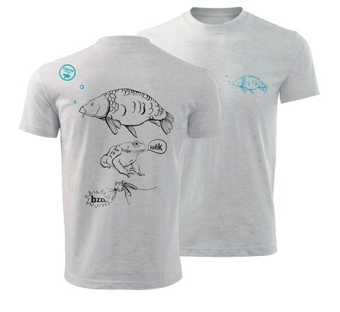Giants fishing Tričko dětské šedé Kapřík
