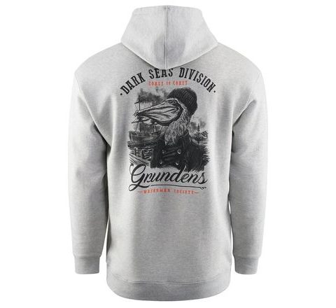Grundéns Mikina Dark Seas X Grundens Portsmith Hoodie Athletic Heather