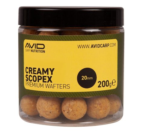 Avid Boilies Premium Wafters Creamy Scopex 20mm 200g