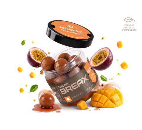 Delphin Boilies v dipu BreaX/PassionKRILL Krill-Mango 200ml