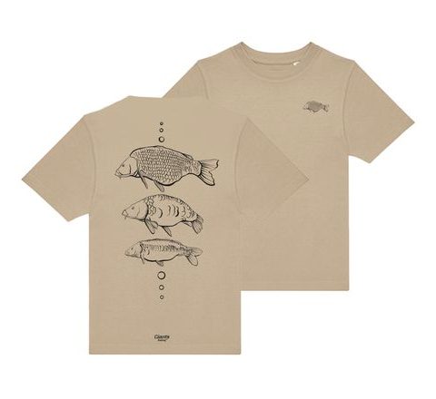 Giants fishing Tričko detské béžové Tri kapry