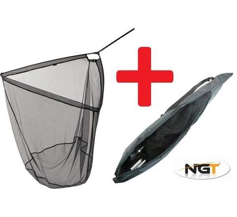 NGT Podběrák 2m Carp Net 42 with Handle + Obal Zdarma!