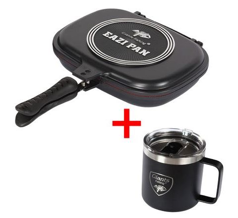 Giants fishing Akční set Pánev na vaření Eazi Pan Medium + Nerezový thermo hrnek 400ml