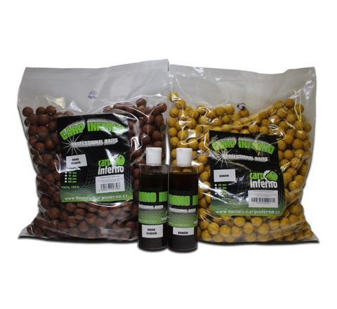 Carp Inferno Boilies AKCIA Light Line 3 kg + 250 ml Booster