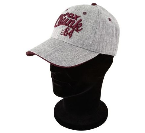 Fox Kšiltovka Chunk Grey/Burgundy Twill Baseball Cap