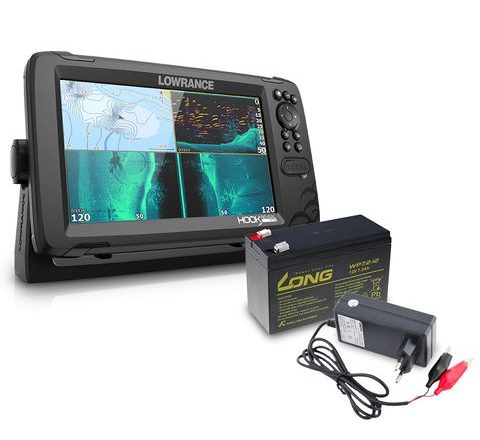 Lowrance Echolot Hook Reveal 9 se Sondou Tripleshot