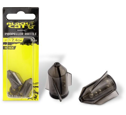 Čierna Mačka Chrastítko Vrtuľa Rasseln čierna 2ks