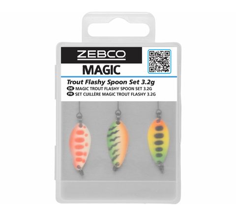 Zebco Plandavka Magic Trout Flashy Spoon Set 3,2g 3ks