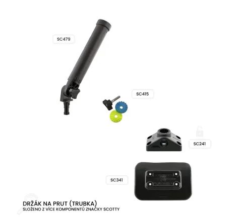 Scotty Držák na prut (trubka)