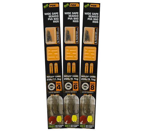 Fox Návazec Wide Gape Beaked Pva Bag Rigs