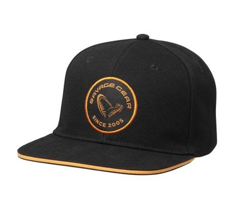 Savage Gear Šiltovka Badge Flatbill Cap Black Orange