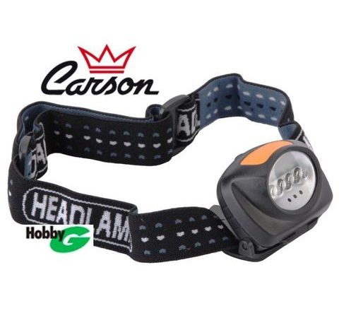 Carson Čelovka Lampada Testa 4 Led + 3 Red Led