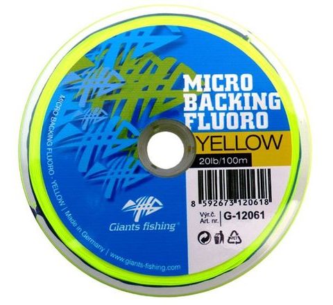 Giants Fishing Micro Backing Fluoro-Yellow 20lb 100m