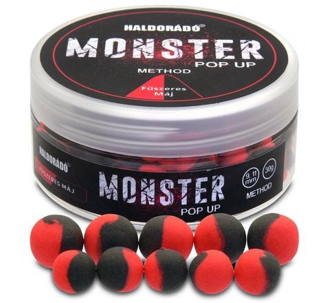 Haldorádó Pop-Up Boilies Method Monster 9+11mm 30g