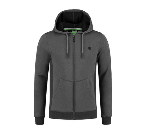 Korda Mikina LE Charcoal Zip Hoodie