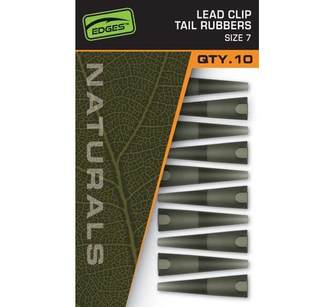 Fox Převleky Edges Naturals Lead Clips Tail Rubbers Size 7 10ks
