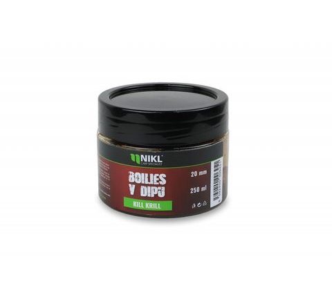 Nikl Boilies v dipu Kill Krill 250g