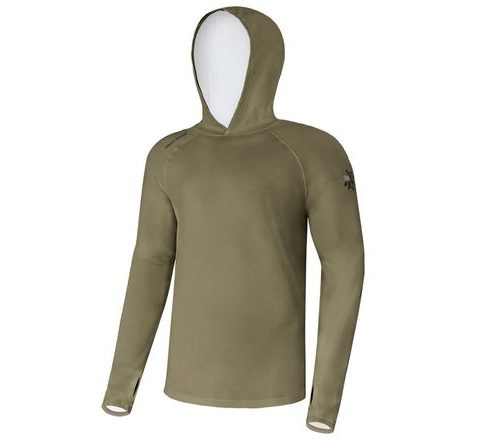 Giants fishing Funkčné tričko s dlhým rukávom UV50+ Hoodie Olive Green