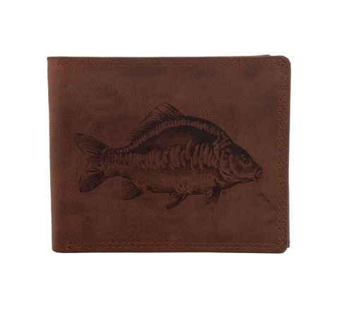 Mercucio Pánská peněženka Kapr lysec světlehnědá