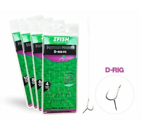 Zfish Návazec Method Feeder D-RIG 5ks