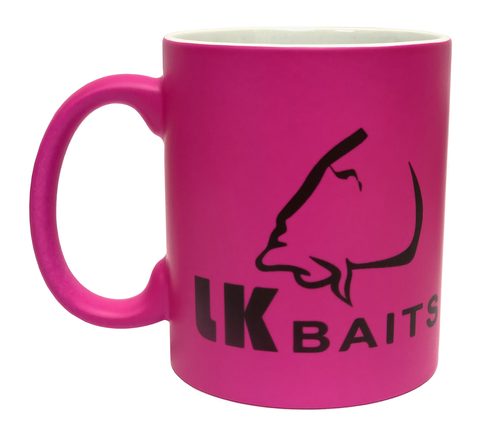 LK Baits Hrnek neonová růžová obrys loga