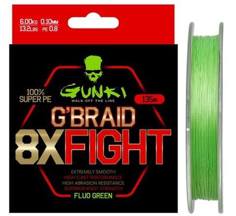 Gunki Šňůra G Braid 8X Fighting (Pe0,8) 135m