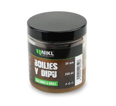 Nikl Boilies v dipu Calanus & Krill 250ml