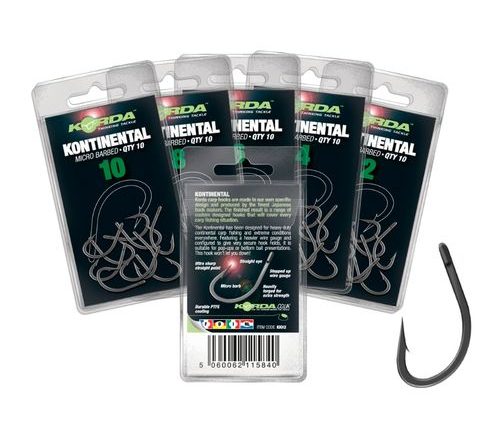 Korda Háčiky Kontinental 10 ks
