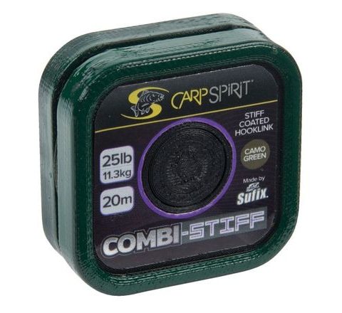 Carp Spirit Šnúra Combi Stiff Coated Braid Camo Green 20m