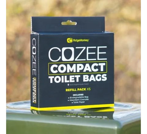 RidgeMonkey Náhradné vrecká do toalety CoZee Compact Toilet Bags Refill Pack 5ks