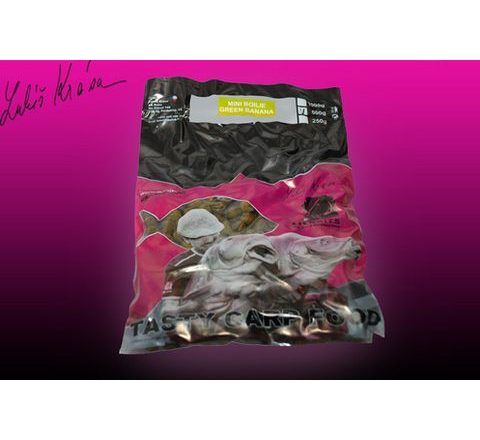 LK Baits Mini boilie Green Banana 12mm, 500 g