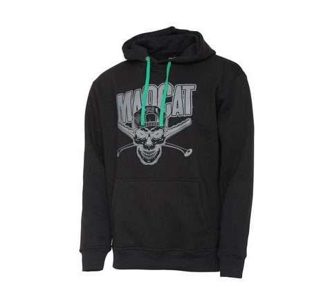 Madcat Mikina Skull Hoodie Black