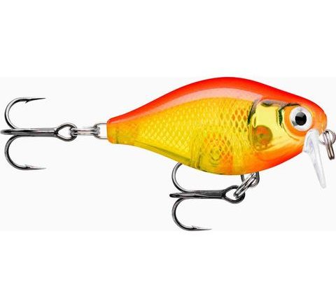 Rapala Wobler X-Light Crank Shallow Runner Gold Fluorescent Red