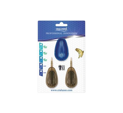 Cralusso Krmítka Sensitive Method košík set 2+1 30g