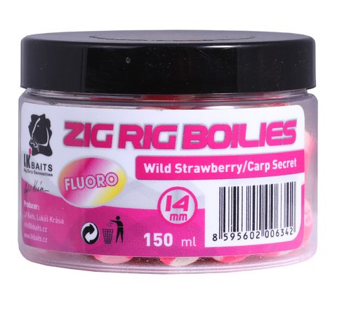 LK Baits Zig Rig Boilie Wild Strawberry/Carp Secret 14mm 150ml
