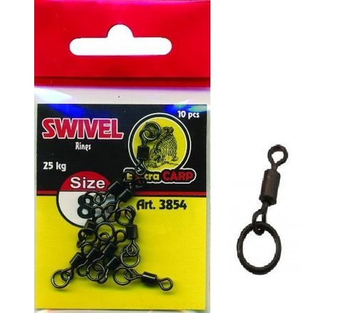 Extra Carp Obratlík s kroužkem vel.8