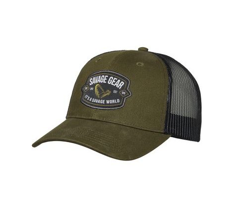 Savage Gear Šiltovka Badge Trucker Cap Zelená