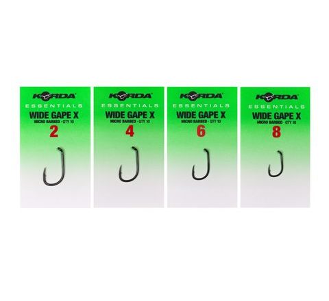 Korda Háčky Essentials Wide Gape X 10ks