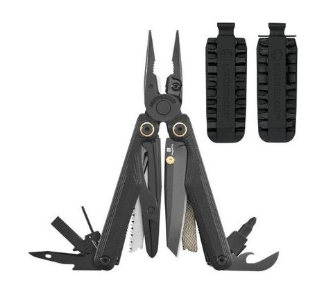 Leatherman Multitool Wave Alpha Bundle - Obsidian + Bitkit black