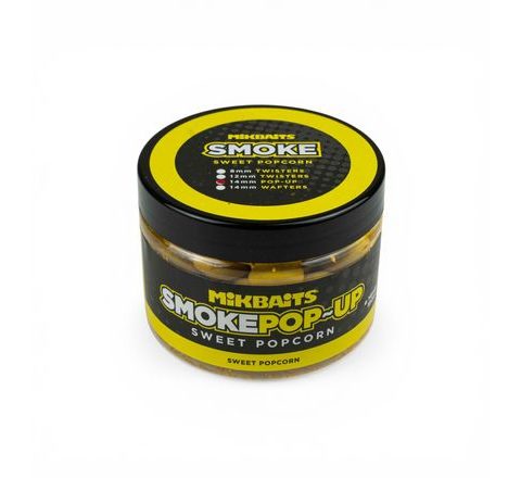 Mikbaits Plávajúce boilie Smoke pop-up Sweet Popcorn 14mm 150ml