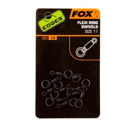Fox Obratlíky s kroužkem Edges Flexi Ring Swivel 10ks
