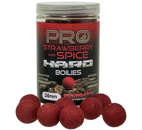 Starbaits Boilie Hard Pro Strawberry Spice 200g