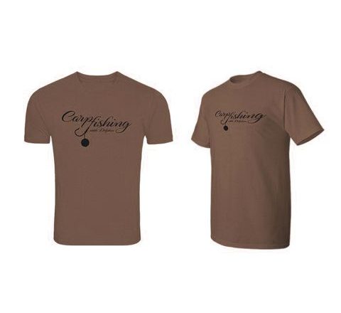 Delphin Tričko Carp Fishing Hnědé