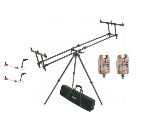 Mivardi Stojan Tripod Premium + ZDARMA 2 x Hlásič EASY Camo a 2 x Swing EASY