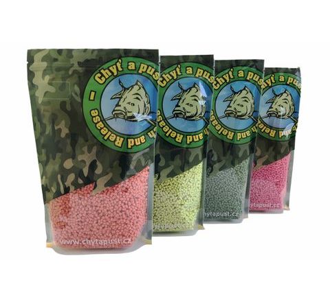 Chyť a pusť Pelety Mini signál PVA FLUO 3mm 900g