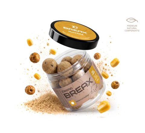 Delphin Vyvážené boilies BreaX/NutCAKE Tygří ořech-Scopex-Kukuřice 100g