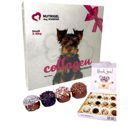 LK Baits Pet Kolagenová bonboinéra Nutrigel Collagen Bonbons small pro menší psy 75g