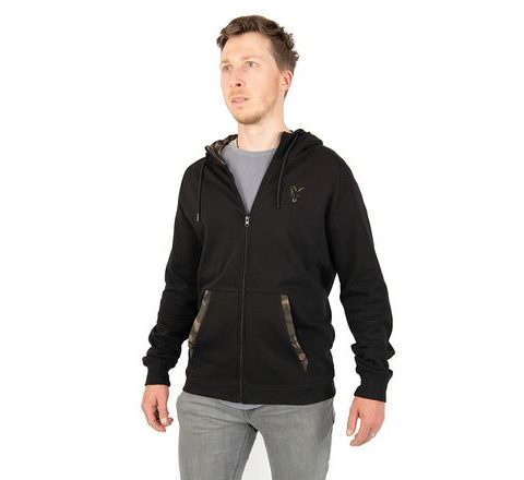 Fox Mikina LW Black/Camo Print Zip Hoody