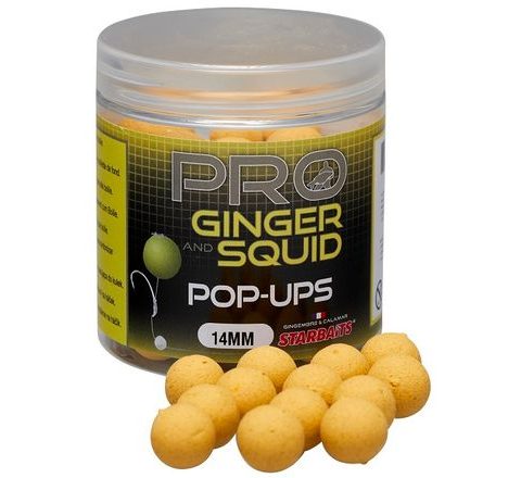 Starbaits Plávajúce boilies Pop Up Pro Ginger Squid 50g